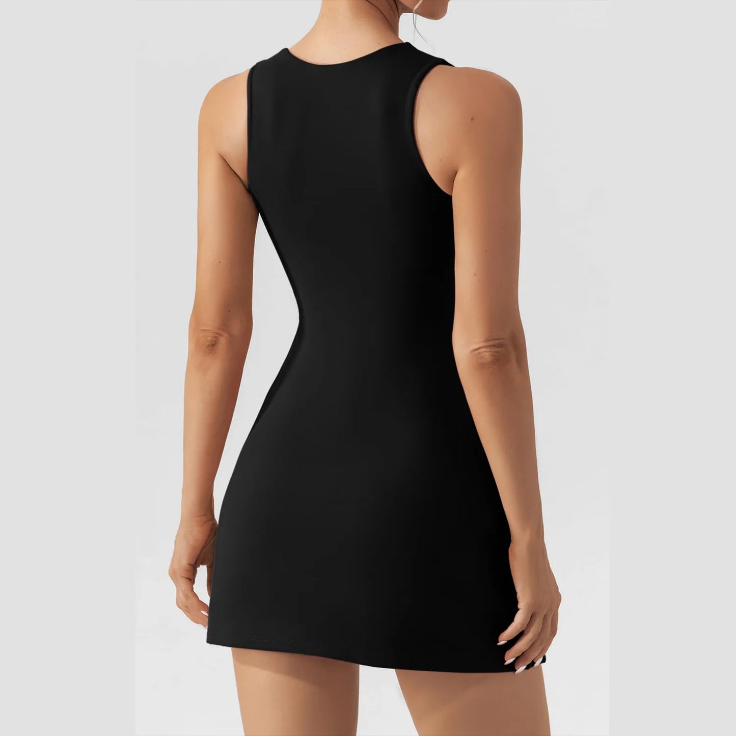 Square Neck Sleeveless Mini Dress | Dreamy Girl